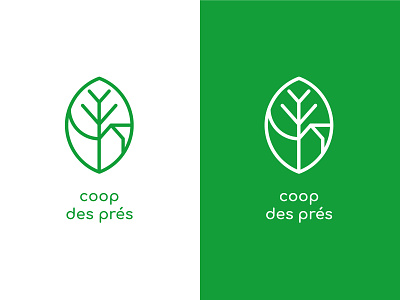 Logo coop branding coop eco green logo