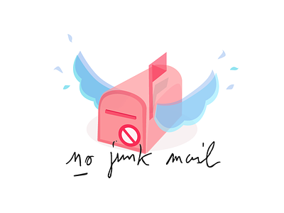 No Junk Mail illustration mailbox no trash waste zero waste