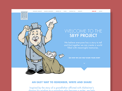 SBYF Project Redesign Exercise composition copy design exercise flat layout redesign ui ux web website wip
