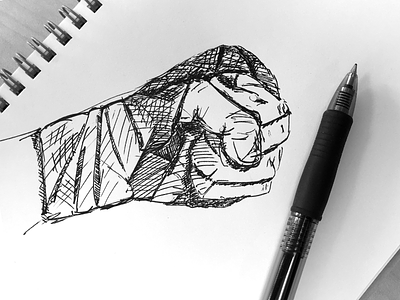 Handwrapped—Sense8 doodle drawing handwraps ink kung fu martial arts mma netflix pen sense8 sketch