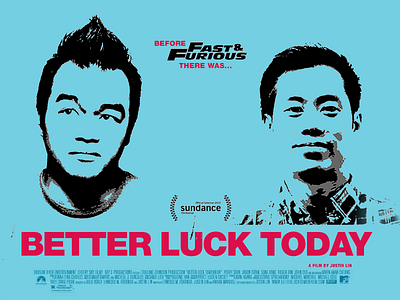 Better Luck Today Poster better luck tomorrow fast furious film graphic design movie poster