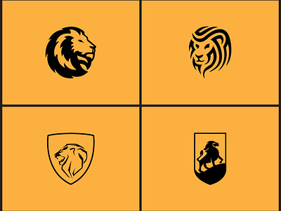 LionHead design illustration logo vector