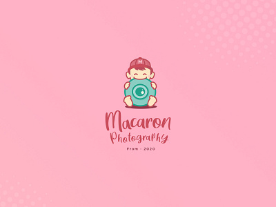Logo design for Macaron Kids ’ Photography kids logo photography logo