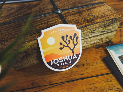 Joshua Tree Sticker badge california joshua tree national park outdoors parks tree vintage