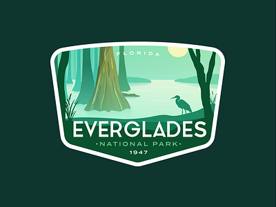 Everglades National Park badge everglades florida national park national parks nature outdoor outdoors swamp