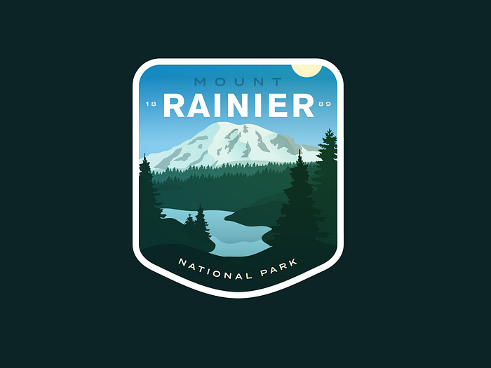 Mt Rainier National Park by Alex Eiman on Dribbble