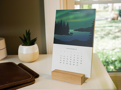 2021 National Park Desk Calendar christmas desk holidays national parks nature outdoors vintage wooden stand