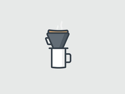 Pour Over Mug coffee coffee icon line icon pour over