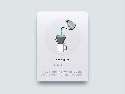 Coffee Rating App - Instructions app card coffee coffee makers coffee ratings step by step ui