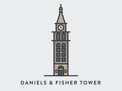 Daniels Fisher Tower, Denver clock tower daniels fisher tower denver icon landmark line line icon