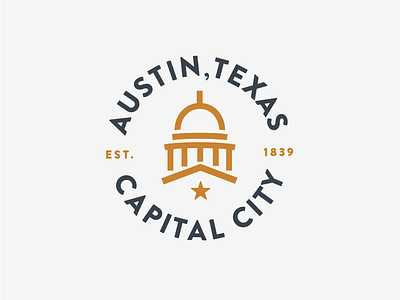 Austin, Capital City austin badge capitol icon line line icon state capital texas