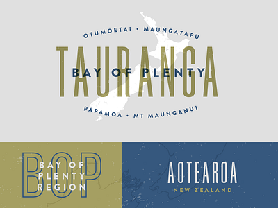 Tauranga aotearoa badge bay of plenty bop logo mt mauganui new zealand outline tauranga vintage