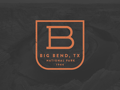 Big Bend badge big bend cliffs national park series river texas