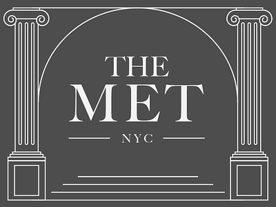 The Met art drawing icon line metropolitan modern museum new york nyc the met