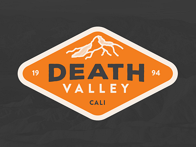 Death Valley badge california death valley desert icon national park