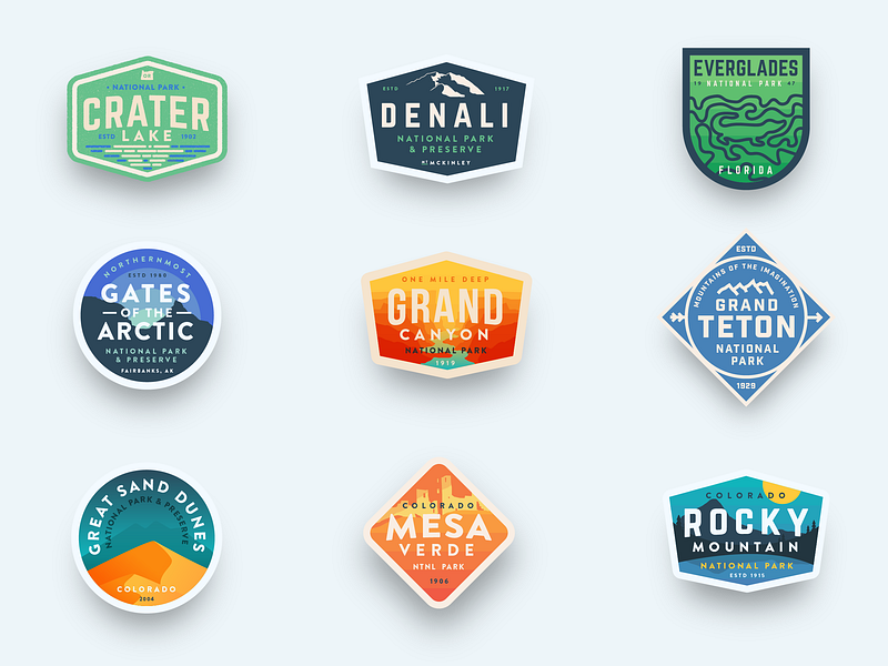 National Parks Favorite 9 So Far By Alex Eiman On Dribbble