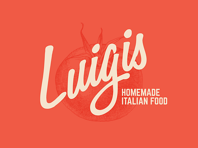 Luigi's Script branding colorado springs italian logo restaurant script typography