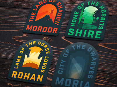 Lotr Stickers branding hobbit lord of the rings merch movies stickers