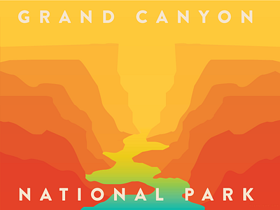 Grand Canyon arizona gradient layers national park nature river