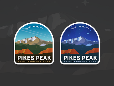 Pikes Peak Badge Comparison by Alex Eiman on Dribbble