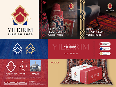 Yildirim Turkish Rug branding logo design turkey