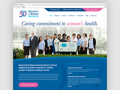 WBI Website Homepage Design