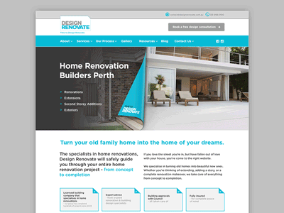 Design Renovate Homepage