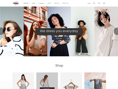 E-commerce application for online clothing shop
