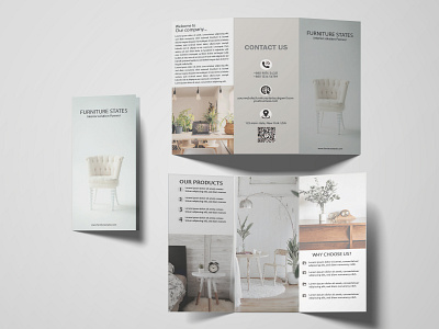 Funniture Trifold Brochure design