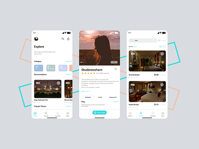 Popular Places Find App Design branding design designer figma mobile app ui uidesign