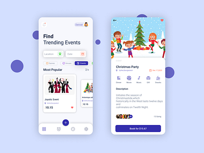 Event Booking App Design