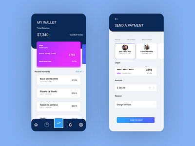 Mobile Net Banking App Design branding design designer figma mobile app ui uidesign