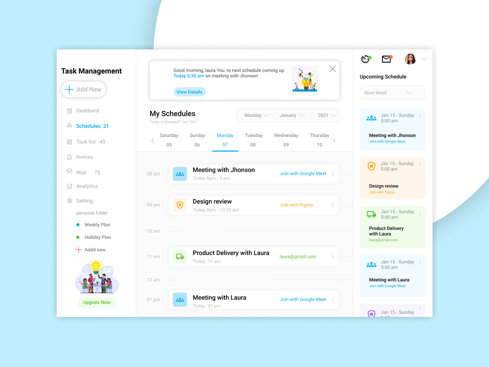 Management Task Office Dashboard App Design by Ashar on Dribbble