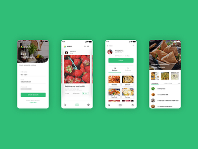 Scratch ( Food ) Mobile App Design branding design designer figma mobile app ui uidesign
