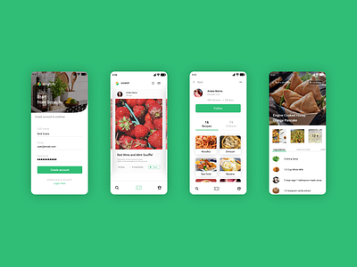 Scratch ( Food ) Mobile App Design