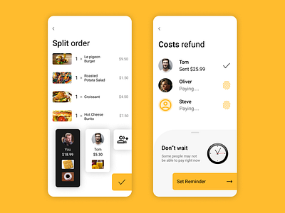 Online Food Oder App Design branding design designer figma mobile app ui uidesign