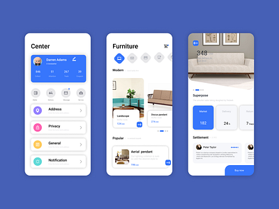 Furniture Oder In Mobile App Design