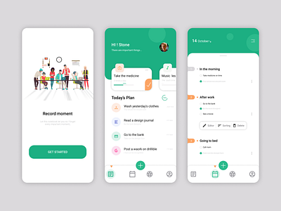 Office Work Mobile App Design