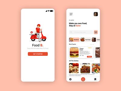 Online Food Oder App Design branding design designer figma mobile app ui uidesign