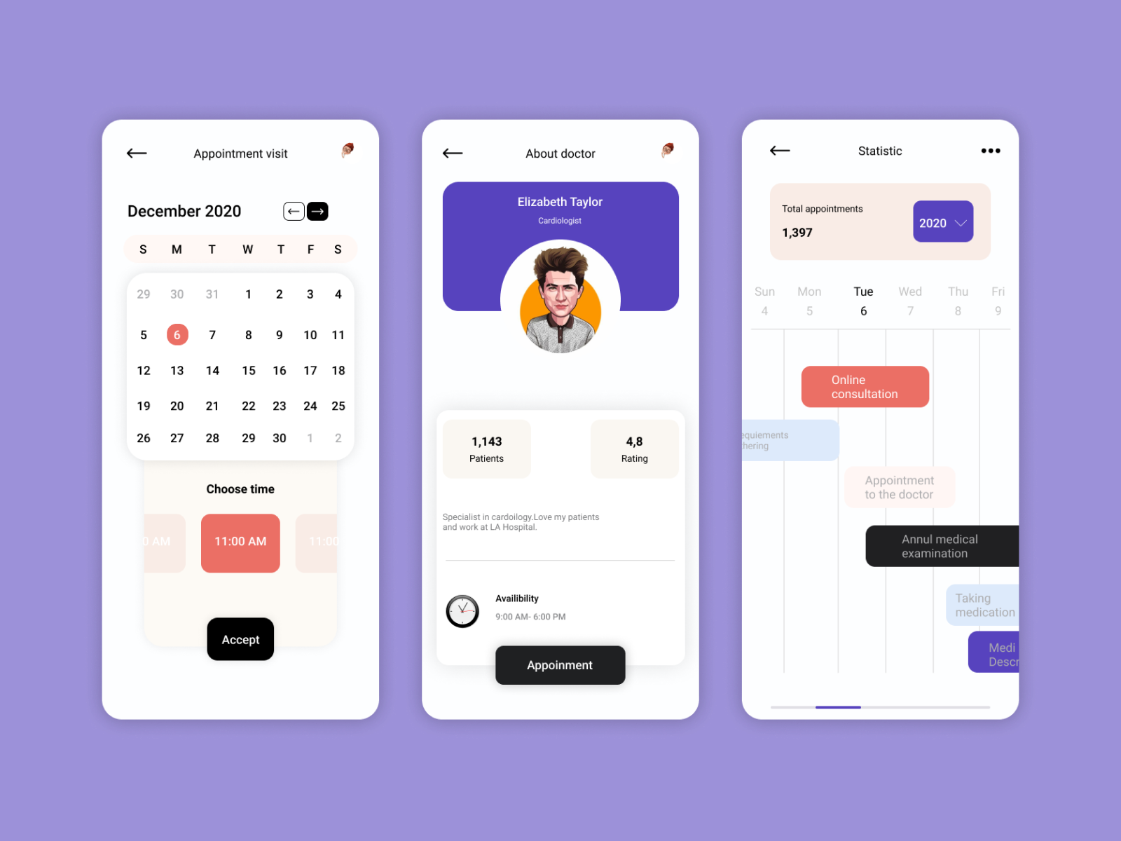 Hospital Doctor Appointment Mobile App Design by Ashar on Dribbble