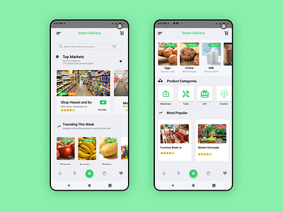 Super Market Mobile App Design