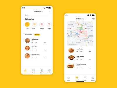 Fast Food Oder In Mobile App Design branding design designer figma mobile app ui uidesign ux