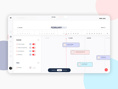 Web Calendar App Design branding dashboard design designer figma interaction ui uidesign ux uxdesign