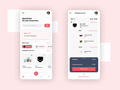 Online Shopping Oder App Design