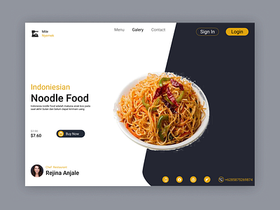 Online Food Oder App Design