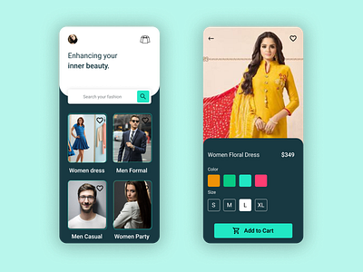 Dress Shopping App Design