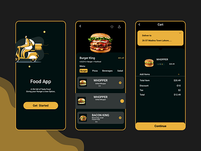Food Oder App Design In Figma branding design designer figma mobile app ui uidesign