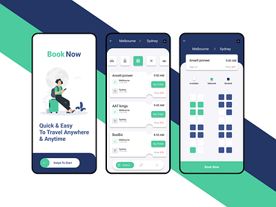Ticket Booking App In Mobile App Design