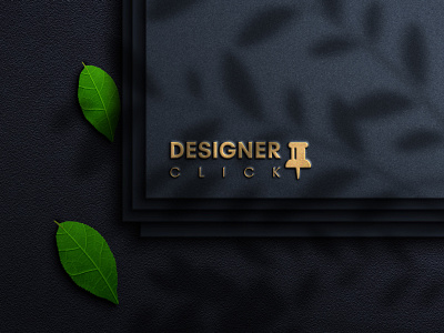 Gold Effect Logo Mockup on Board Paper gold effect logo mockup mockup mockup files new mockup