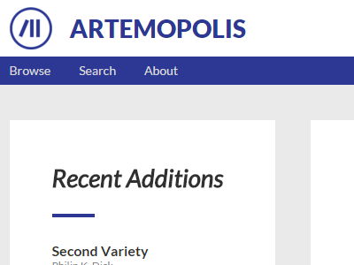 Artemopolis Home Page